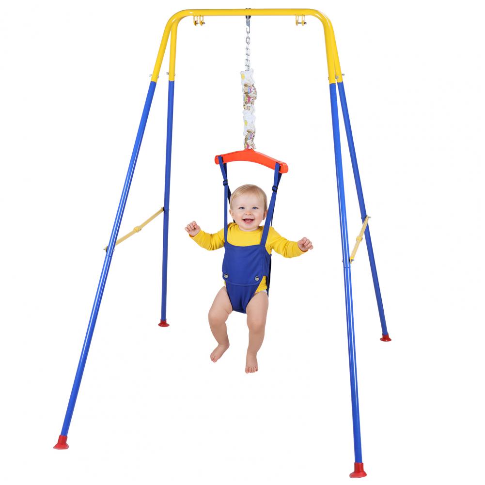 Baby Swing Bouncer - Baby Jumper with Stand, Indoor/Outdoor Toddler