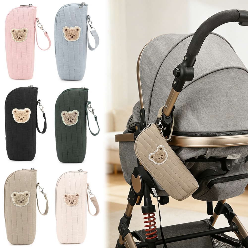 Baby Products Essentials - Baby Milk Bottle Warmer Bag,Plush Cartoon