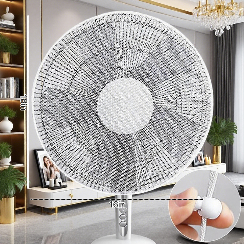 Baby Products For Summer - Mesh Fan Cover With Drawstring Fan