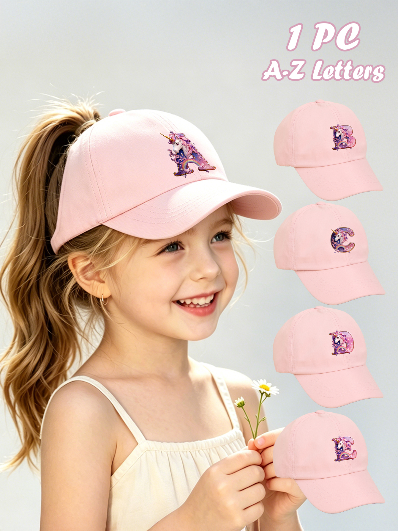 Baby Products For Summer - 1pc pink baby hat Adjustable Youngsters'