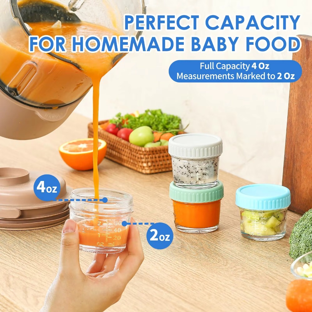 6pcs Mason Jar Glass Baby Food – обзор и цена Baby Food Storage Jar
