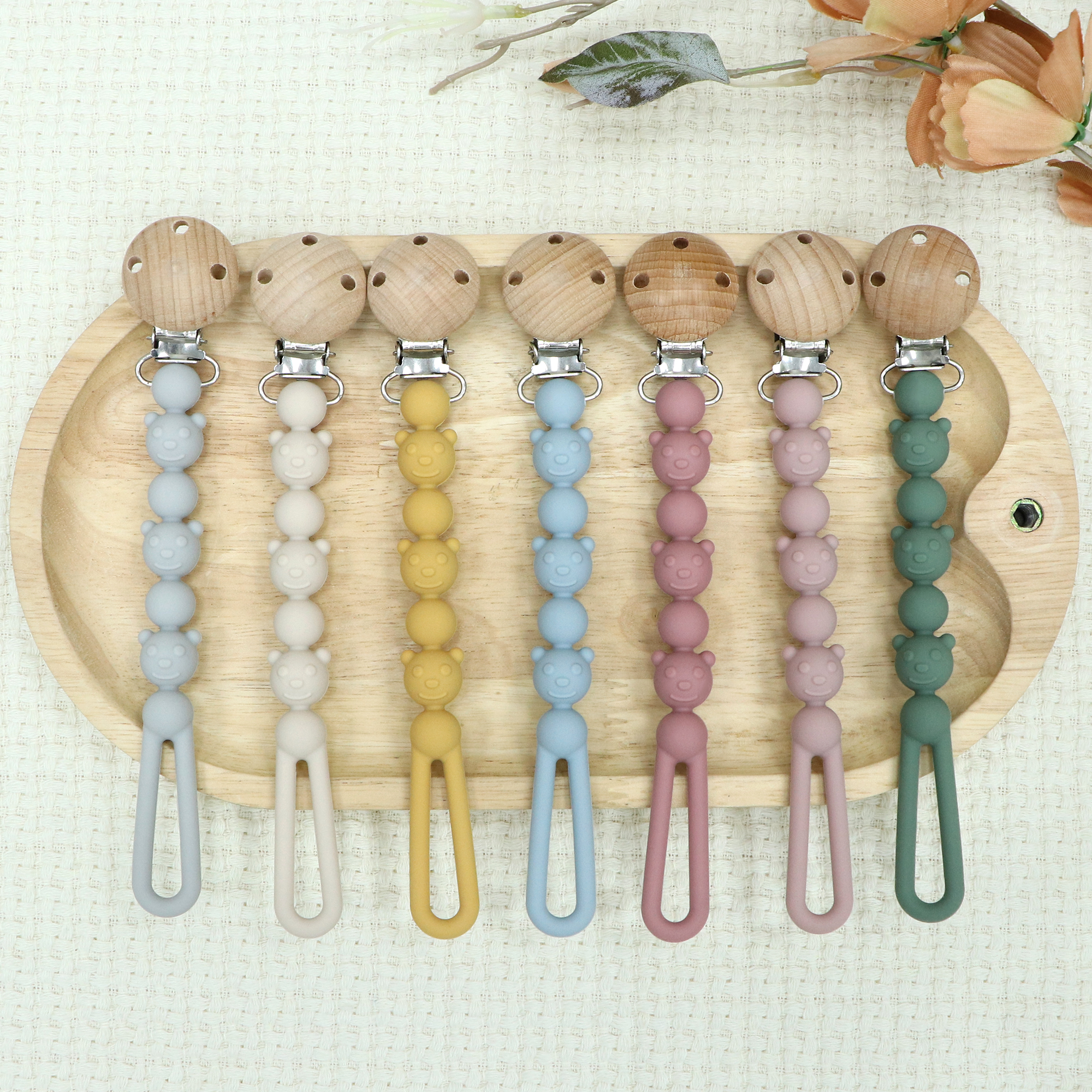 Silicone Pacifier Clips with O – обзор и цена Baby Products Essentials
