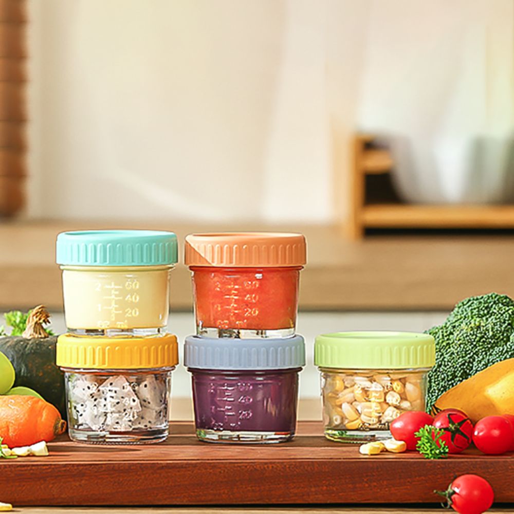 6pcs Glass Baby Food Jar Reusa – обзор и цена Baby Food Storage Jar