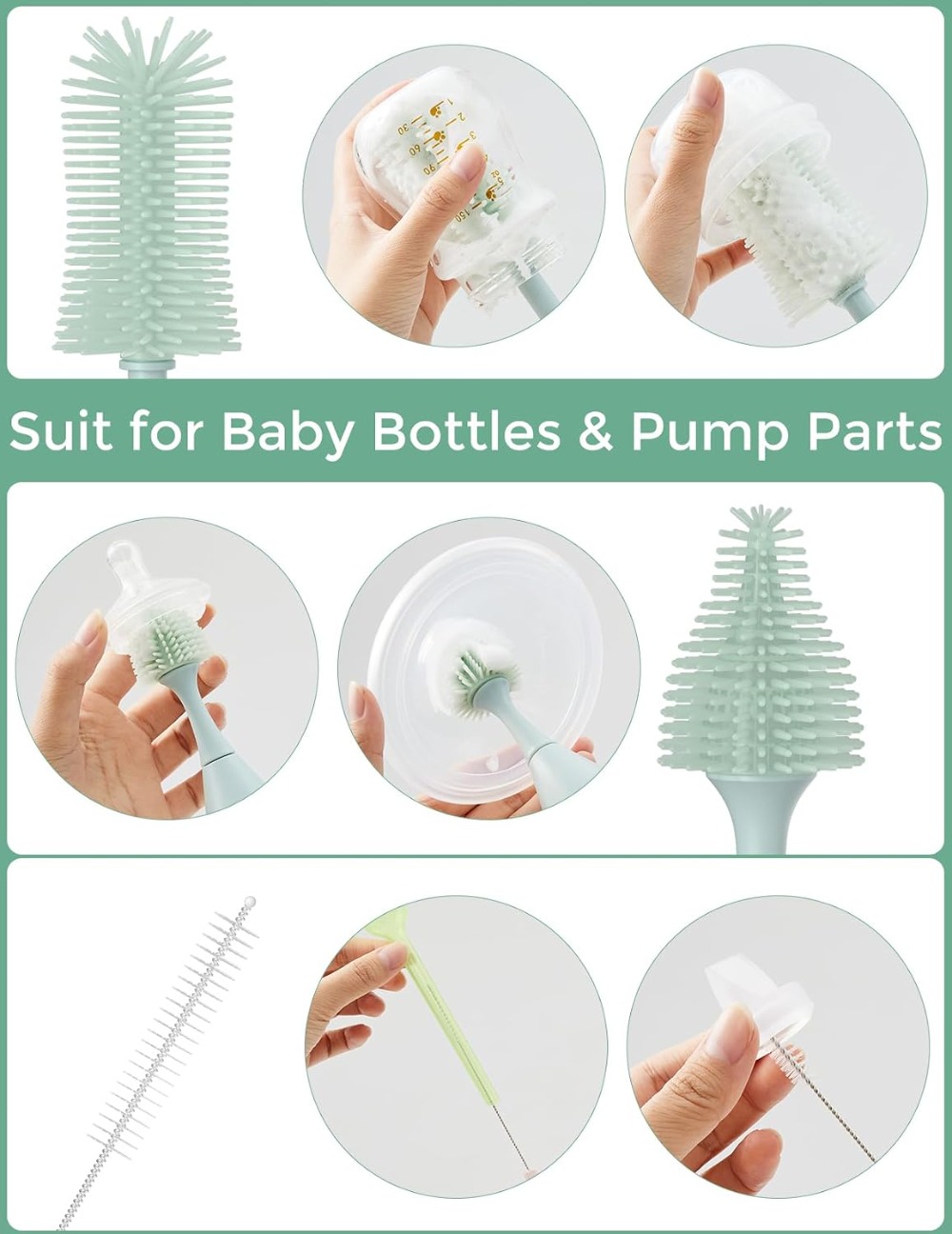 Bottle Brush Kit with Push-Pre – обзор и цена Baby Products Essentials