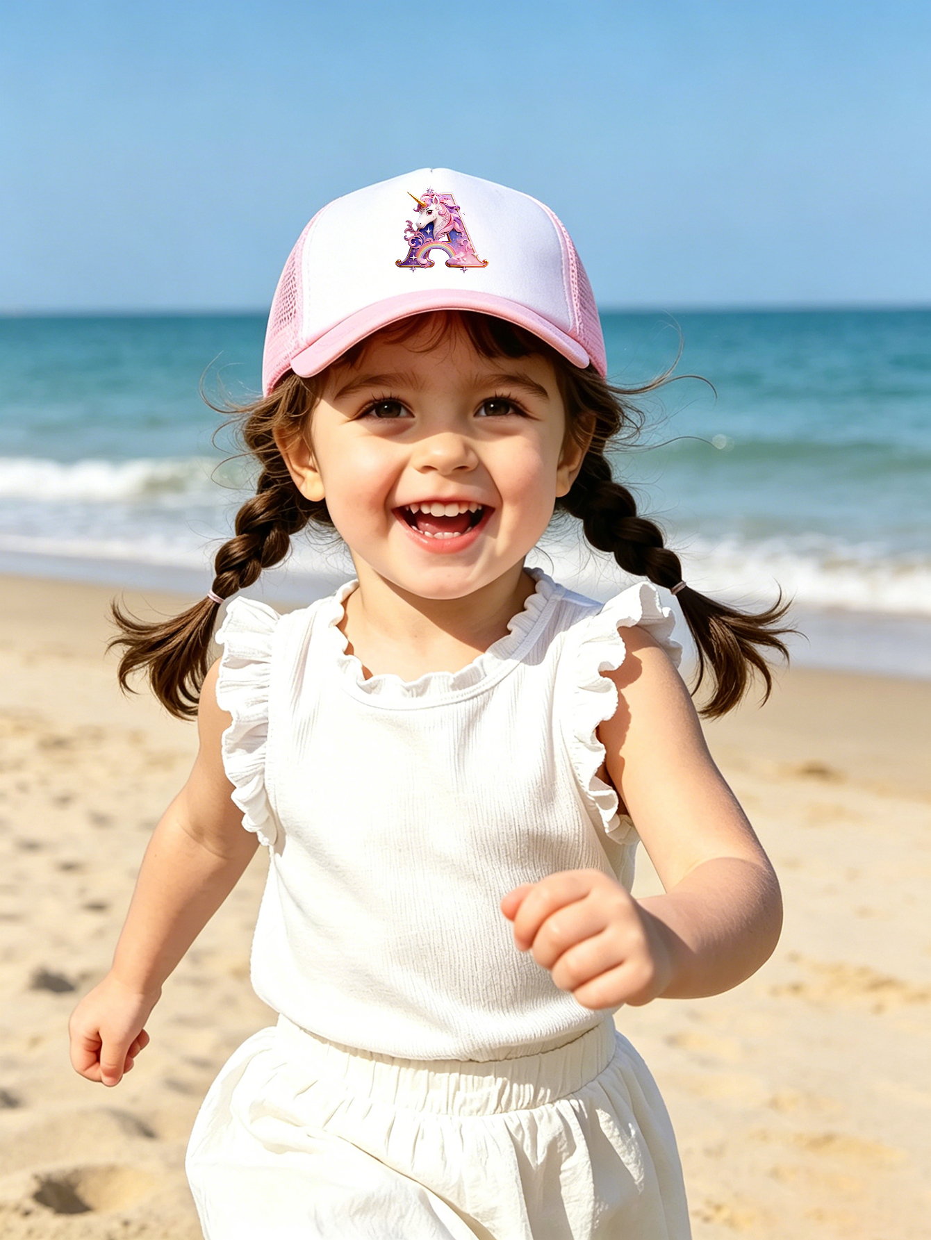1pc pink baby hat  Adjustable  – обзор и цена Baby Products For Summer