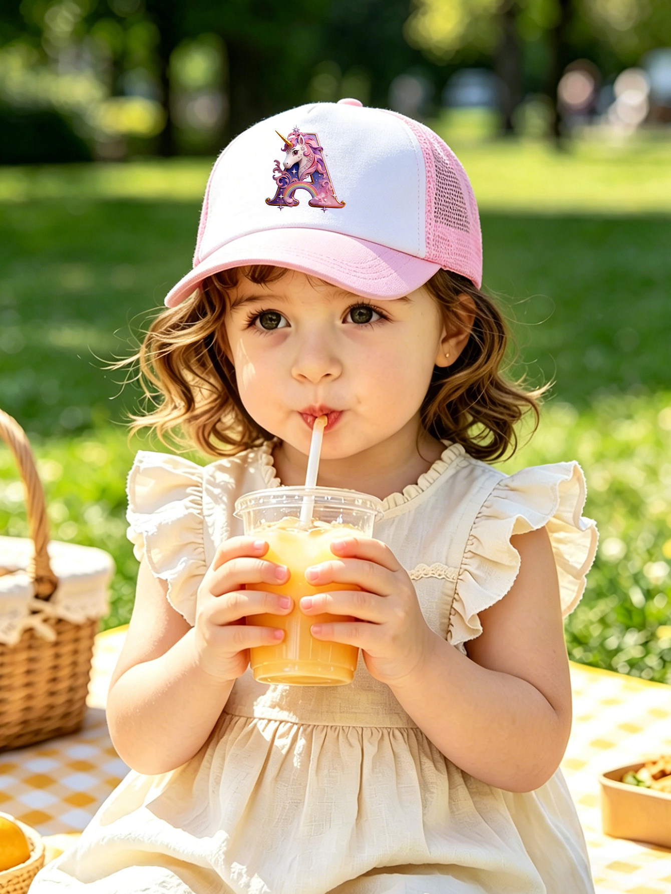 1pc pink baby hat  Adjustable  – обзор и цена Baby Products For Summer