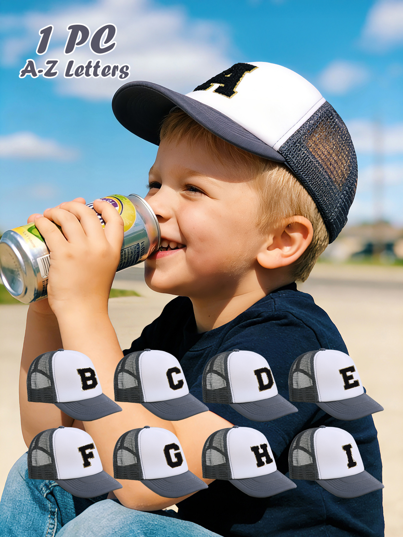 1pc Gray Hat With 26-Letter Pa – обзор и цена Baby Products For Summer
