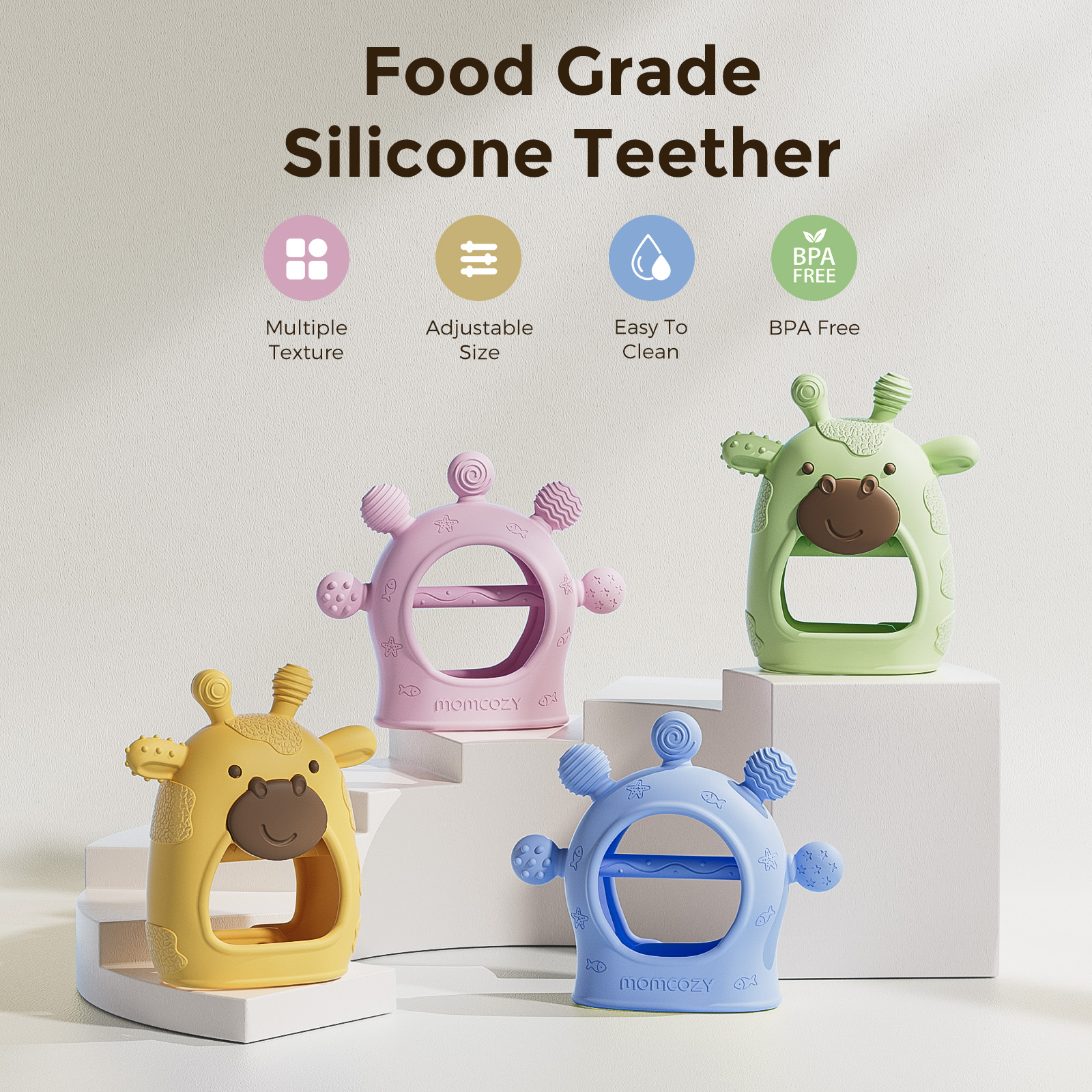 Momcozy Baby Teether Toys, Bab – обзор и цена Baby Products Essentials