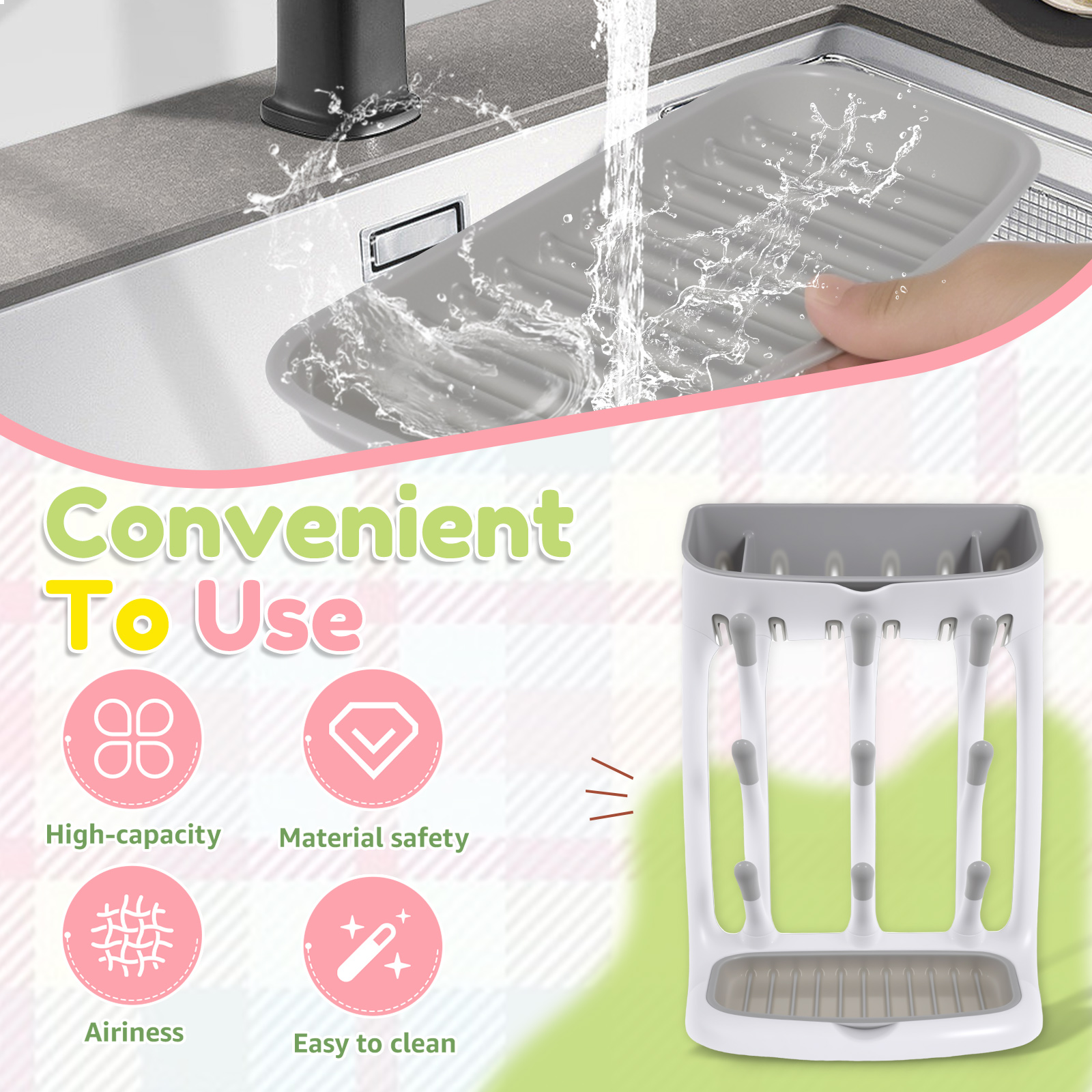 Baby Bottle Drying Rack Plasti – обзор и цена Baby Products Sale