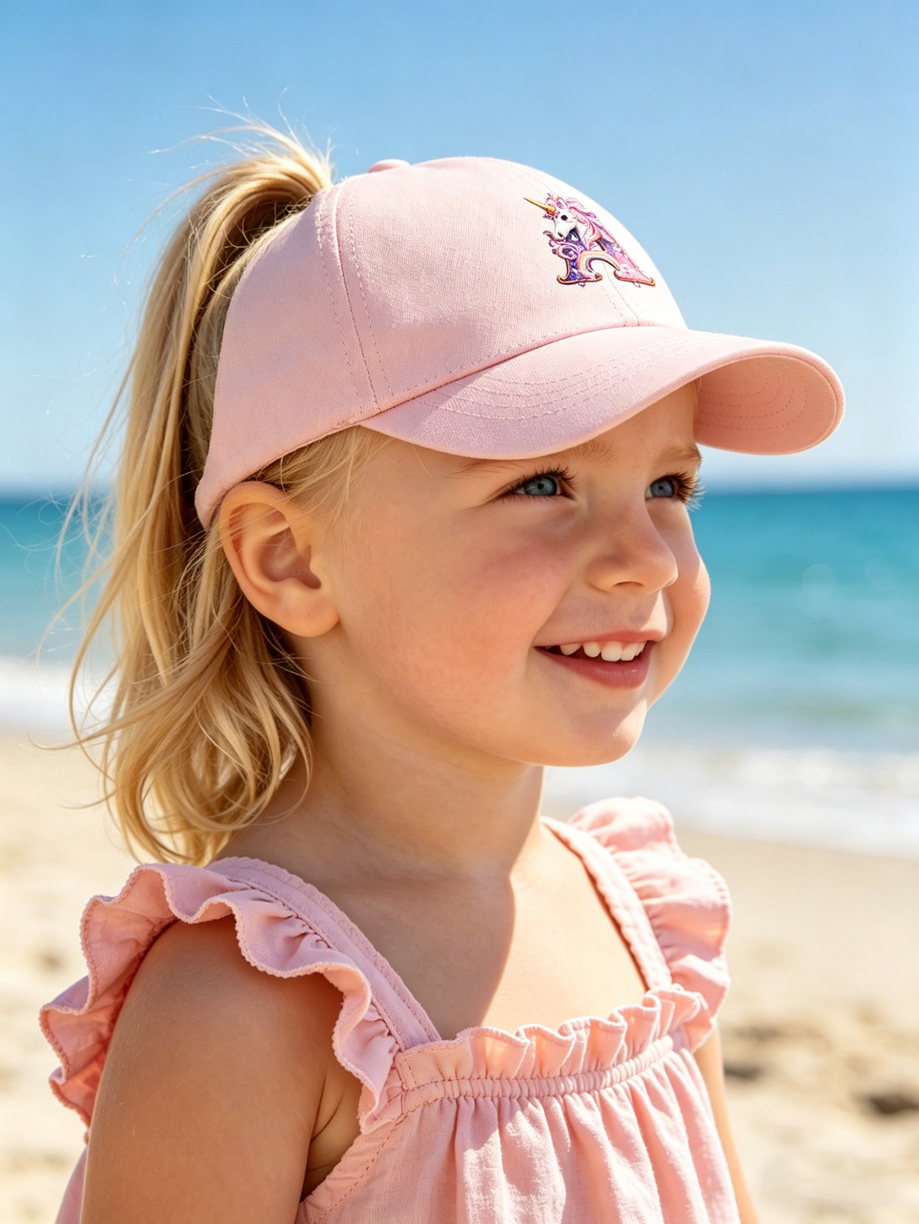 1pc pink baby hat  Adjustable  – обзор и цена Baby Products For Summer