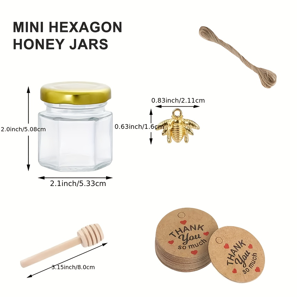 1.5oz, Hexagonal Mini Glass Ho – обзор и цена Baby Food Storage Jar